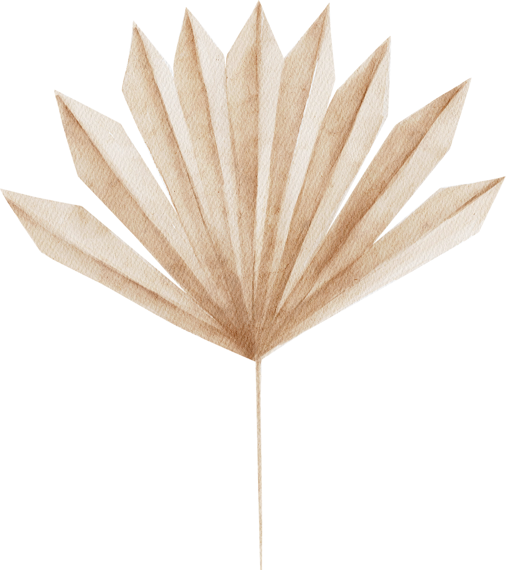 Watercolor Palm Leaf